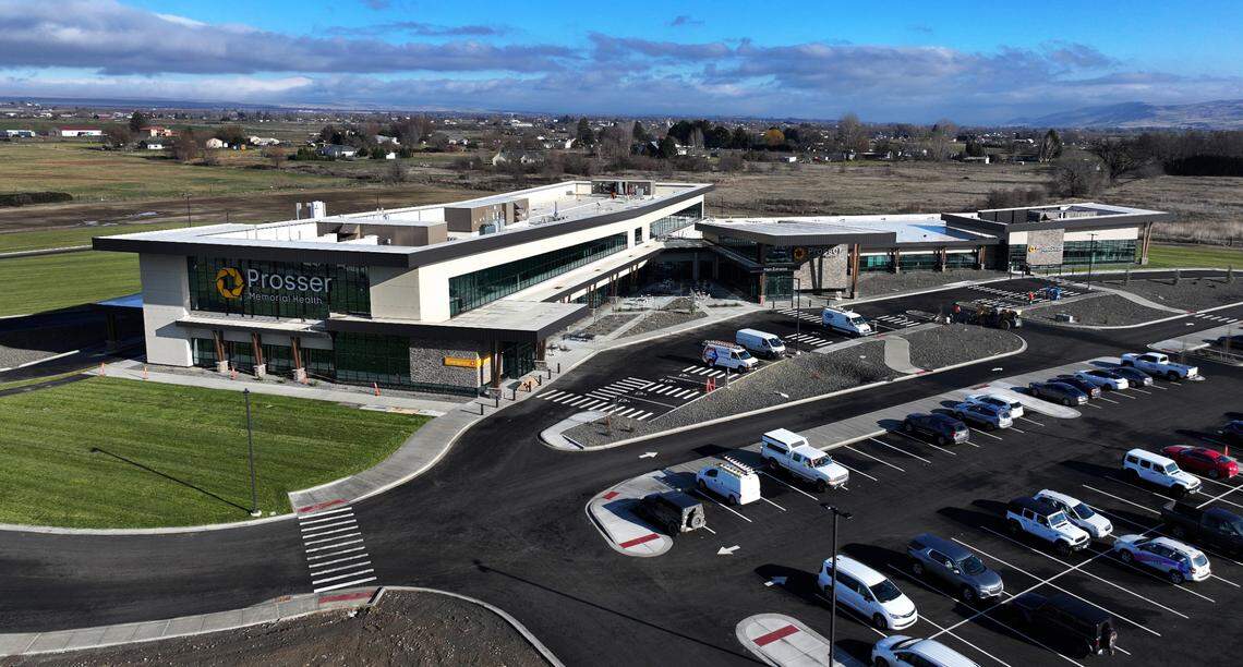 The new 101,000-square-foot Prosser Memorial Health hospital at 200 Prosser Health Drive in Prosser.